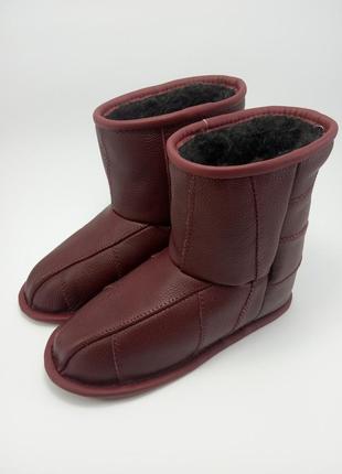 Шкіряні капці чобітки  на мікропористій підошві 36-43  рр