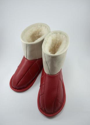 Шкіряні капці чобітки  на мікропористій підошві 36-40  рр