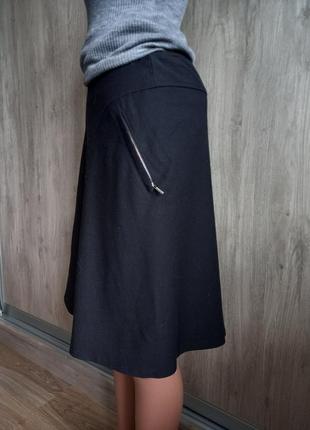 Maxmara sportmax шерстяная юбка с карманами на молнии2 фото