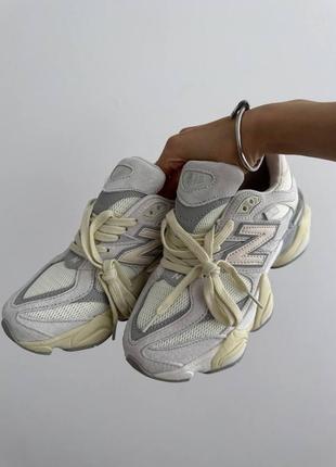 Кросівки new balance 9060 quartz grey team cream2 фото