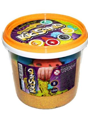 Кинетический песок в ведре kidsand 1000 г.