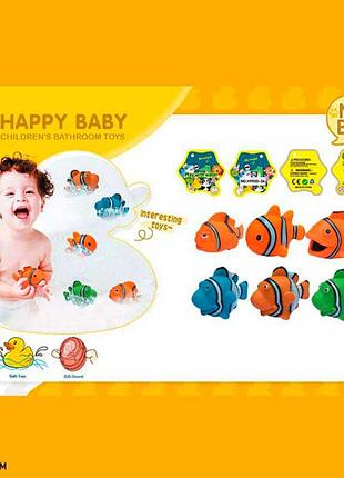 Пискавка арт. hy930-36 (192шт/2) морські рибки, 6 шт.пакет 20*20см