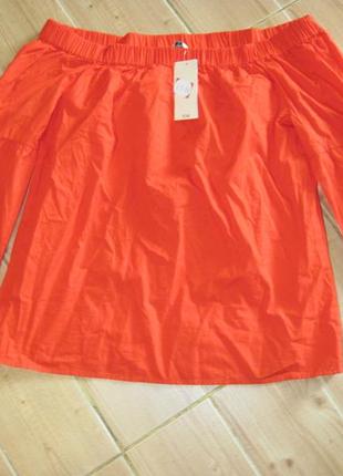Новая блузка "papaya " р. 46 коттон 100%2 фото