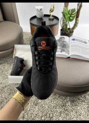 Мужские кроссовки merrell continium 3m trinsulate termo black orange3 фото