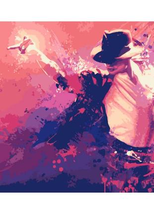 Картина по номерам с лаком artcraft "король поп-музыки" 40*50 см