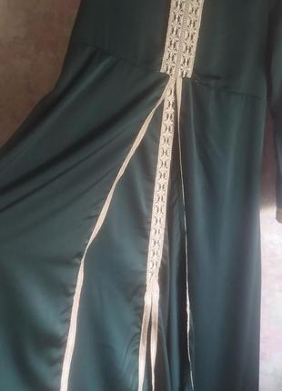 Шикарное длинное платье в восточном стиле8 фото