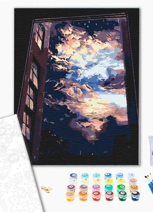 Картина по номерам "после непогоды" 40*50 см