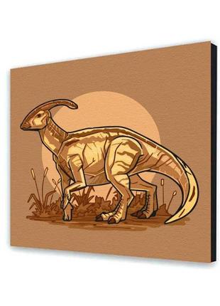 Картина по номерам "паразауролоф" 30*30 см