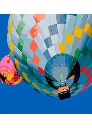 Набір для розпису по номерах яскраві повітряні кулі strateg розміром 40х50 см (gs304)