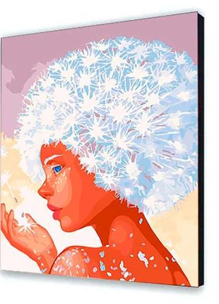 Картина по номерам artcraft "девушка одуванчика" 40*50 см