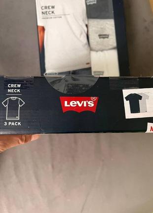 Футболки мужские levis(набор 3 ед.) футболка левис5 фото