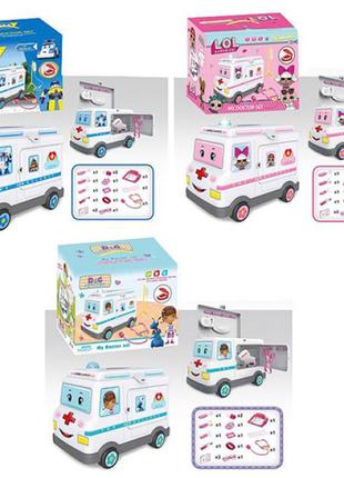 Лікар l.o.l./poli швидка допомога,на батар.муз.світ. валіза
