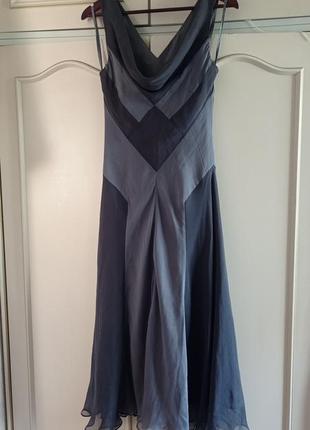 Длинное платье. шелк.