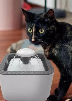 Поїлка для тварин pet water fountain автоматична напувалка - фонтан1 фото