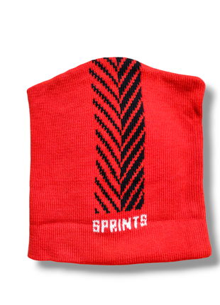 Теплая вязаная шапка. шапка в спортивном стиле