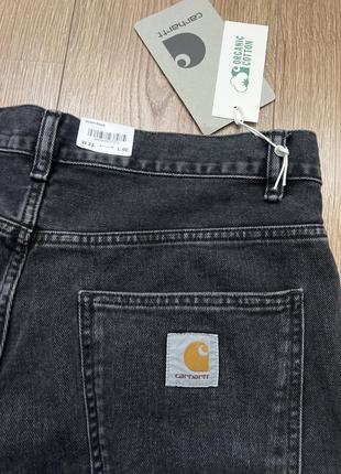 Джинсові шорти carhartt wip newel чоловічі колір чорний i029209.black.ston-black.ston3 фото