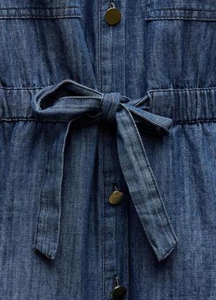 Струменяста джинсова сорочка z1975 із зав'язками6 фото