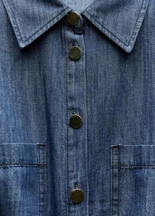 Струменяста джинсова сорочка z1975 із зав'язками7 фото