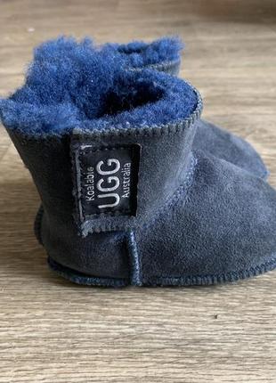 Ugg, уггі, пінетки на дитину 6міс+ ugg оригинал. угги замшевые сапожки пинетки на овчине.