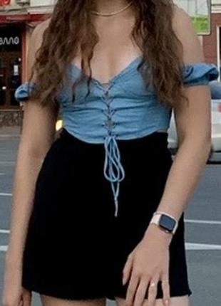 Джинсова майка/топ