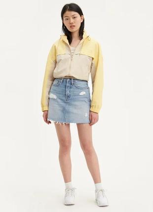 Levi’s premium оригінальна джинсова спідниця юбка висока посадка