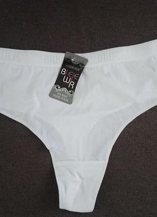 Трусики - стринги, biweier, микрофибра, полностью гладкие.