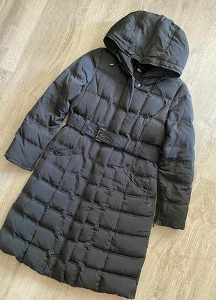 Тёплый пуховик пальто с капюшоном zara  пальто стьогане