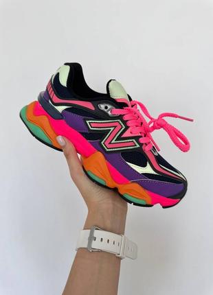 Кроссовки new balance 9060 pink orange purple4 фото