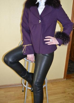 Фиолетовый пиджак, полу  пальто, куртка, philipp plein3 фото