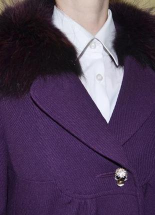Фиолетовый пиджак, полу  пальто, куртка, philipp plein5 фото