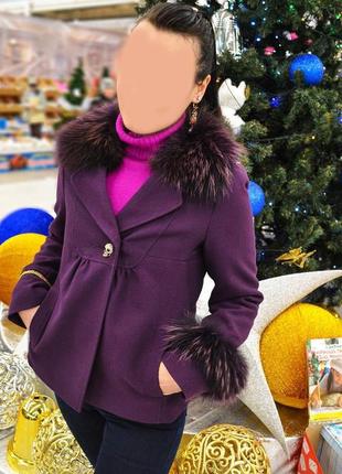 Фиолетовый пиджак, полу  пальто, куртка, philipp plein9 фото