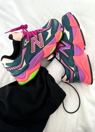 Кросівки new balance 9060 purple acid4 фото