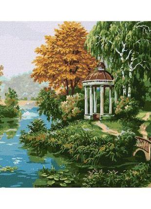 Картина за номерами "альтанка біля річки" ★★★★★
