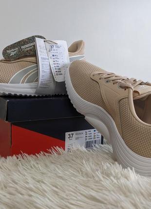 Reebok 100% оригинал новые кроссовки женские летние светлые беж (adidas)