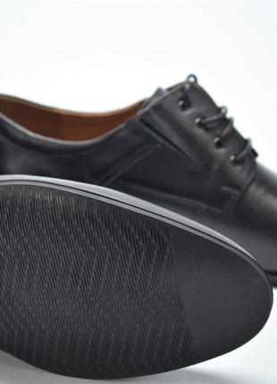 Чоловічі класичні шкіряні туфлі чорні l-style 13904 фото
