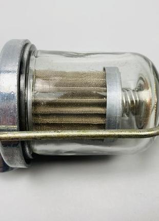 Фильтр универсальный многоразовый стеклянная колба крепление м14х1.5 сменный элемент внутри нержавеющая сталь
