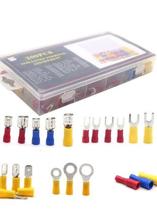 Набір клем з ізоляцією 200 шт. (19 видів клем)
