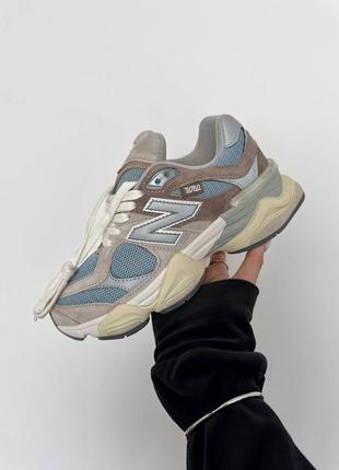 Кросівки new balance 9060 beige blue3 фото