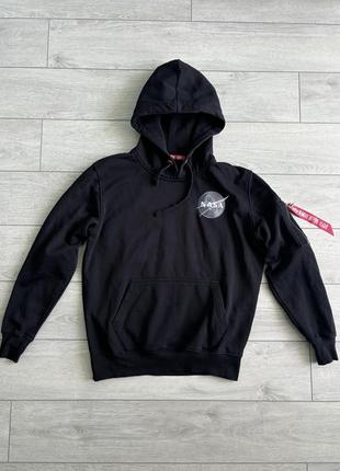 Худі alpha industries x nasa casual s кежуал кофта кенгурушка оригінал