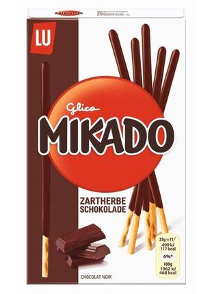 Соломка glico lu mikado dark chocolate 75g