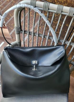 Сумка balenciaga rodeo 40 см з срібло