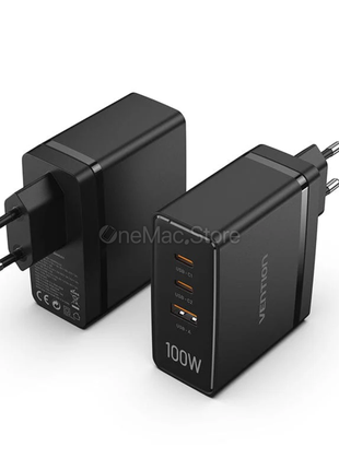 Зарядний пристрій vention premium gan 100w