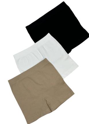 Безшовні трусики рубчик стрінги та шорти високі 4 кольори