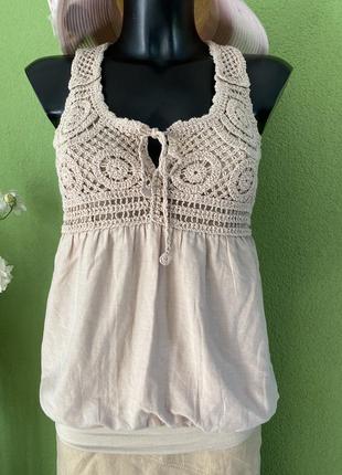 Топ /блуза бавовна/шовк