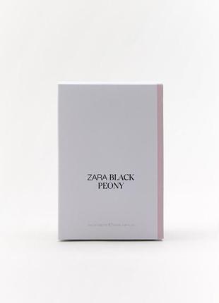 Туалетная вода zara black peony edt 100 мл2 фото