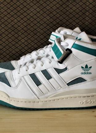 Черевики adidas forum mid cloud white eqt green gz6336 оригінал