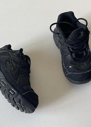 Nike air max plus “black dark grey” td детские кроссовки