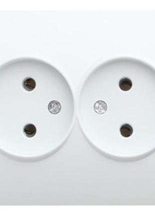 Розетка e.install.stand.810d без из/к двойная