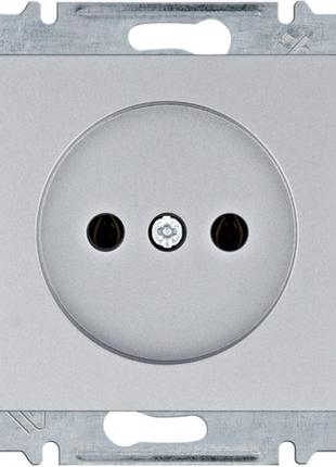 Розетка без заземления lumina серебристая 16а/230в