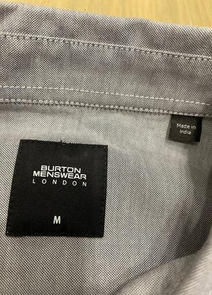 Акция 🎁 новая стильная классическая рубашка burton menswear london серого цвета zara ralph lauren5 фото